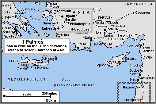 Map of Patmos